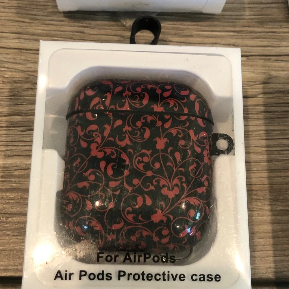 Stylish AirPods Protective Case with carabiner